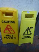 *4 Wet Floor Signs