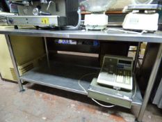 Stainless Steel Preparation Table with Undershelf