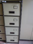 4 Drawer Foolscap Filing Cabinet Coffee and Cream