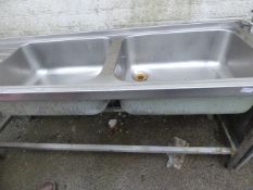 *Stainless Steel Commercial Sink Unit with Left Hand Drainer