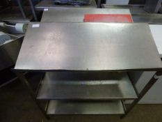 Stainless Steel Preparation Table with Gradient Top