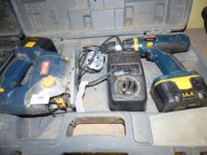 Ryobi Cordless Tool Set comprising of Jigsaw - Drill - Batteries - Charger and Carry Case