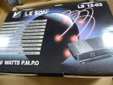 *Box containing 6 Leson LS1203 4 Channel High Power Amplifiers