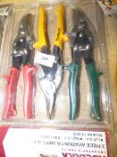 3 Piece Set of Roebuck Tin Snips