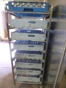 Stainless Steel Mobile Dishwasher Tray Rack