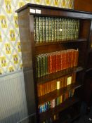 Reproduction Mahogany Open Fronted Bookcase