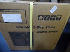*4 Pairs of Detachable 2 Way Speaker Systems