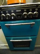 Stoves Gas Cooker over Oven in Teal & Black