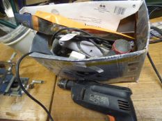 Box containing Electric Planer & Black and Decker Drill