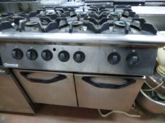 *Mareno 6 Burner Commercial Gas Cooker over Oven