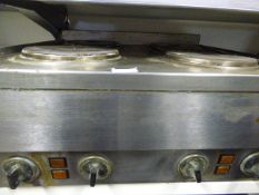 *Stainless Steel & Electric 4 Ring Hob