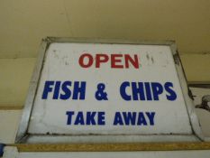 Illuminated Fish & Chip Shop Sign