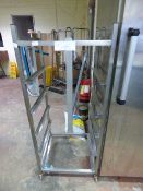 Stainless Steel Mobile Dishwasher Tray Stand