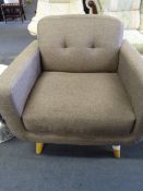 *Button Back Occasional Chair on Beech Legs