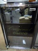 *Husky Undercounter Single Door Bottle Cooler Branded Olive