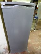 Swan Upright Refrigerator in Silver Finish