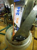 Box containing Assorted Hand Saws - Nails etc