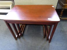Mahogany Nest of 3 Tables