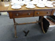 Reproduction Mahogany Sofa Table