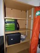 *Open Fronted Bookcase - Assorted Office Sundries etc