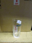 Box containing 48 Branded Pint Glasses