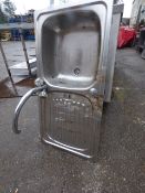 *Stainless steel Inset Sink with Swan Neck Tap