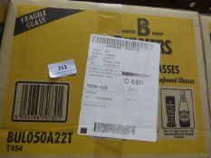 Box Containing 24 Branded Bulmers Glasses