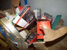 Box Containing Assorted Power Inverters, Ceiling Lights etc