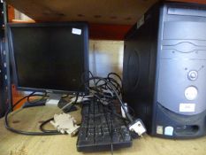 Dell Desktop Computer - Flat Screen Monitor, Keyboard and Mouse