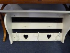 Shabby Chic Hat Coat and Shelf Unit