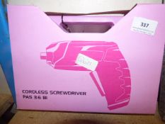 Pink Cordless Screwdriver