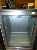 *Gamko Single Door Bottle Cooler - Black & Stainless Steel Finish