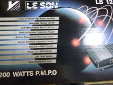 *Carton containing 6 Leson LS1203 4 Channel High Power Amplifiers