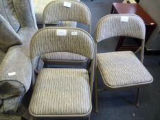 *3 Padded Folding Chairs