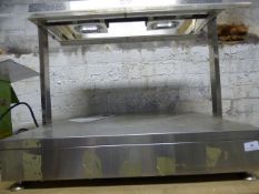 *Counter Top Stainless Steel Heated Lamp Display Ref 408