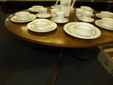 Reproduction Mahogany Oval Dining Table