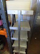 5 Tier Aluminium Trolley with Plastic Trays