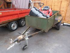 Single Axle Open Trailer on 50mm Ball Coupling