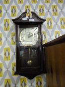 English Elegance Mahogany Cased Wall Clock