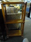 3 Tier Pine Shelving Unit
