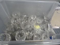 Box containing Assorted Glassware