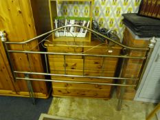 Brass Effect Double Bed Head