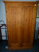 Pine Double Door Wardrobe