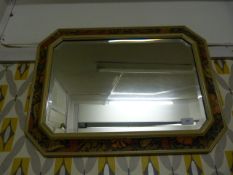 Floral Framed Mirror