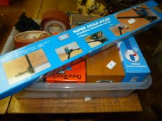 Box of Disposable Gloves, Sanding Papers, Super Grip Mounts etc