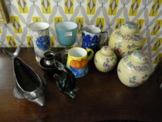 Assorted Items including Murano Glass Sculpture - Ginger Jars - Jugs etc