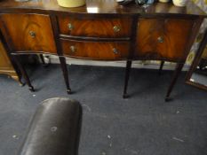 *Mahogany Serpentine Front Side Board