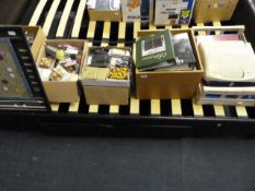 5 Boxes of Bric-a-Brac including Chess Pieces - Puzzles - Diaries etc
