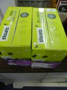 *2 Boxes Stoates Apple & Cinnamon and 2 Boxes containing White Chocolate & Hazelnut Bars