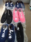 *7 Pairs of Converse Style Shoes - Assorted Styles - Colours and Sizes